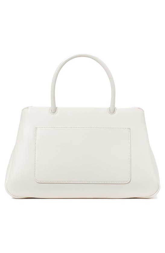 Kate Spade Grace Smooth Leather Satchel In Cream
