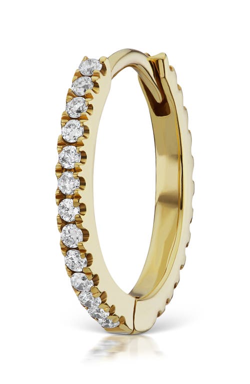 Shop Maria Tash Diamond Eternity Single Clicker Hoop Earring In Yellow Gold/diamond