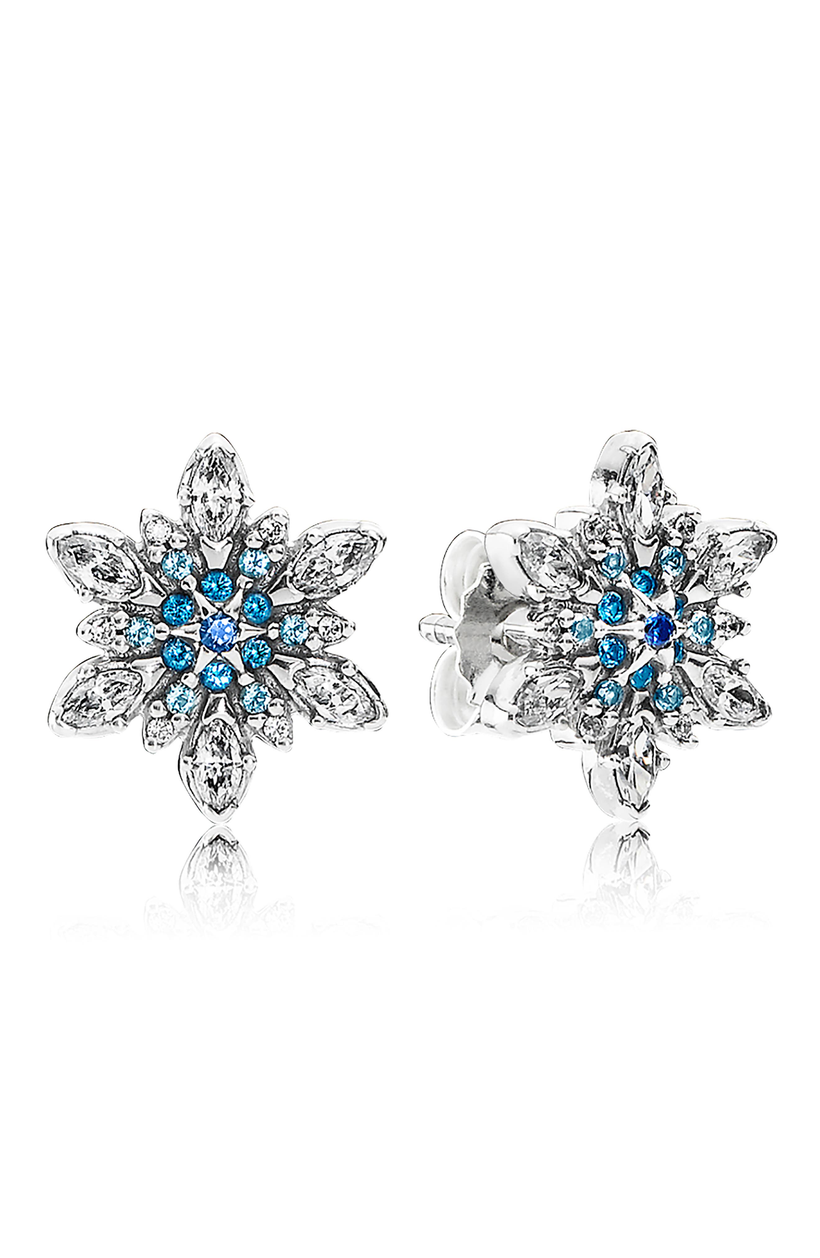 PANDORA 'Snowflake' Crystal Stud Earrings Nordstrom
