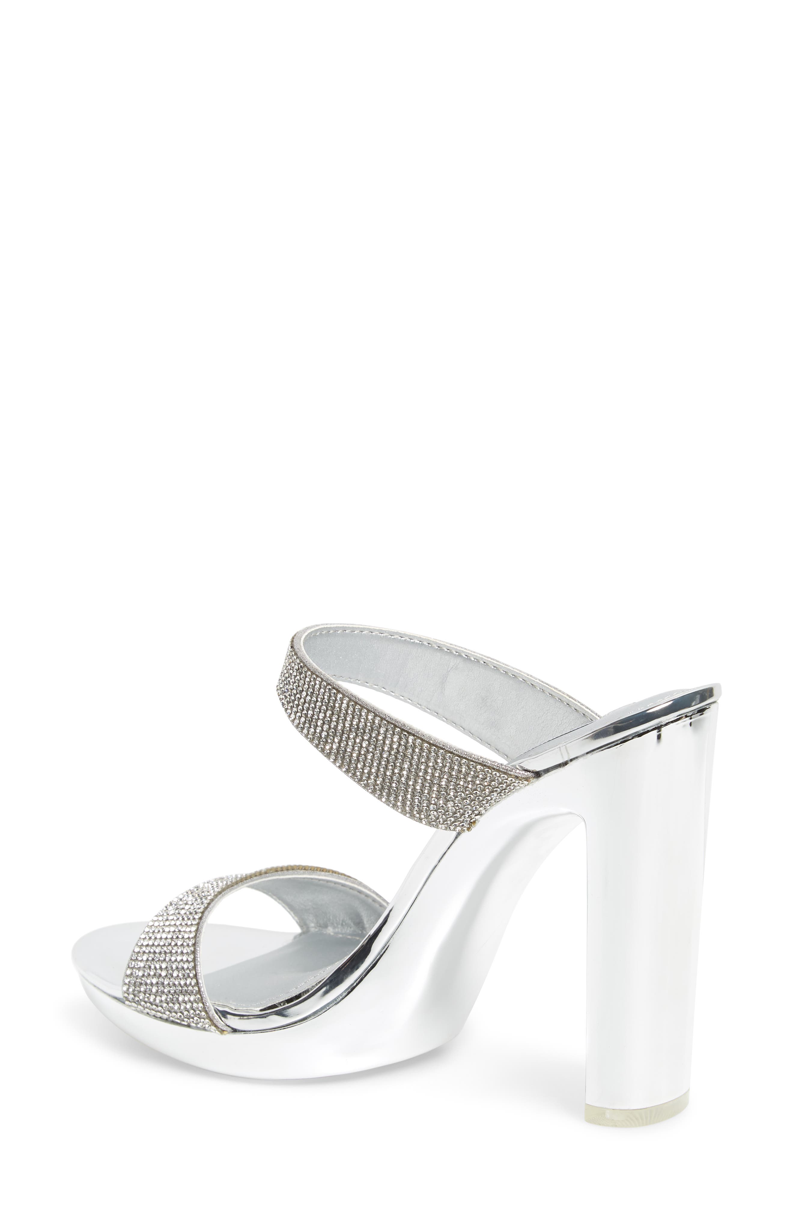 steve madden glassy clear platform sandal