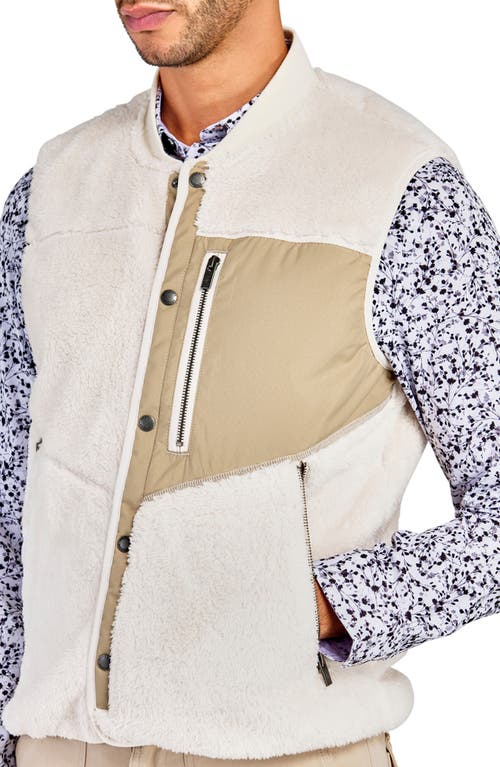 Brooklyn Brigade Solid Fuzzy Vest In Cream