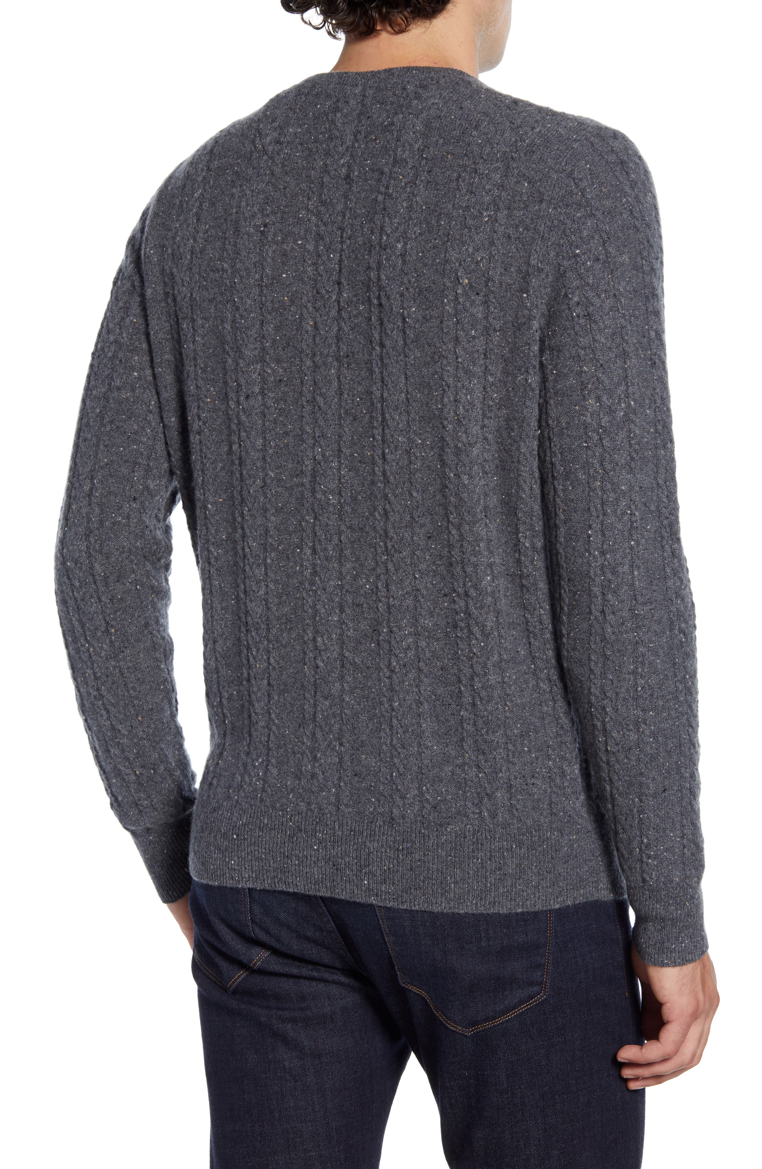 NORDSTROM MEN'S SHOP | Cable Knit Cashmere Sweater | Nordstrom Rack