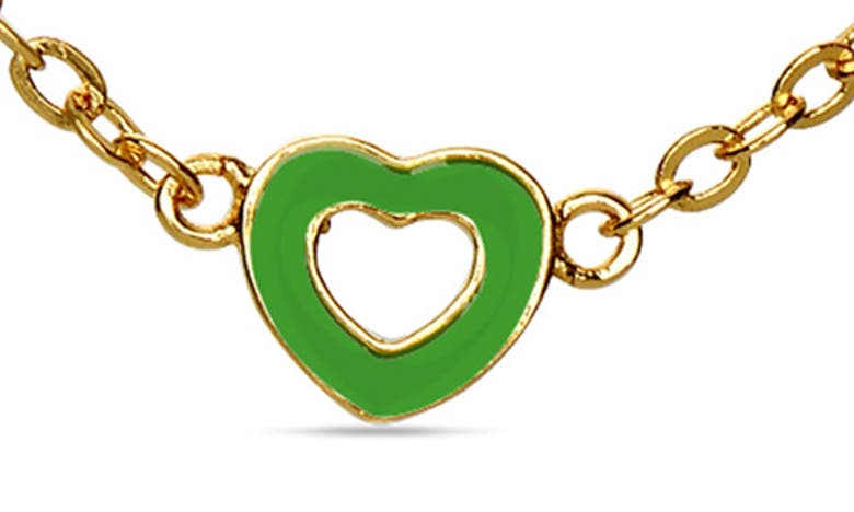 Lily Nily Kids' Heart Station Necklace In Multi