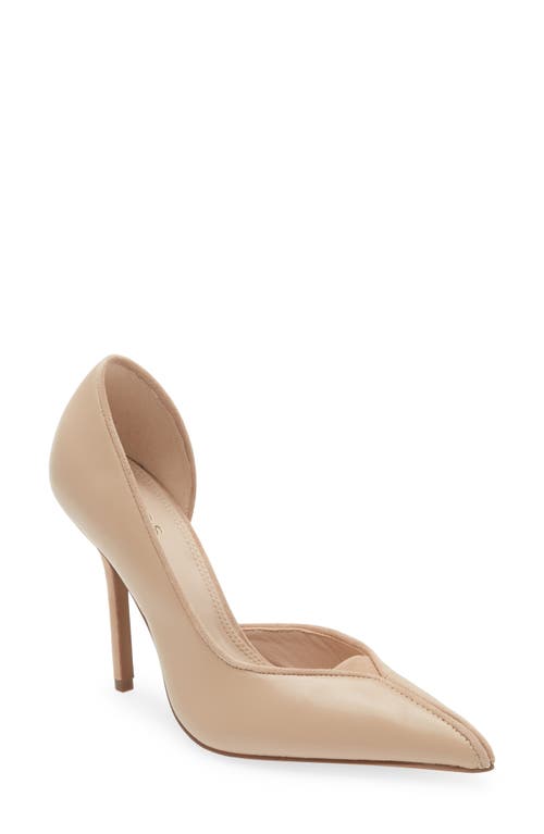 Baines Half d'Orsay Pointed Toe Pump in Nude