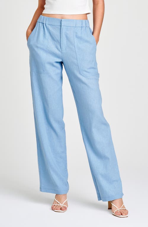Wayf Women's Daylight Wide-leg Pants In Dusty Blue