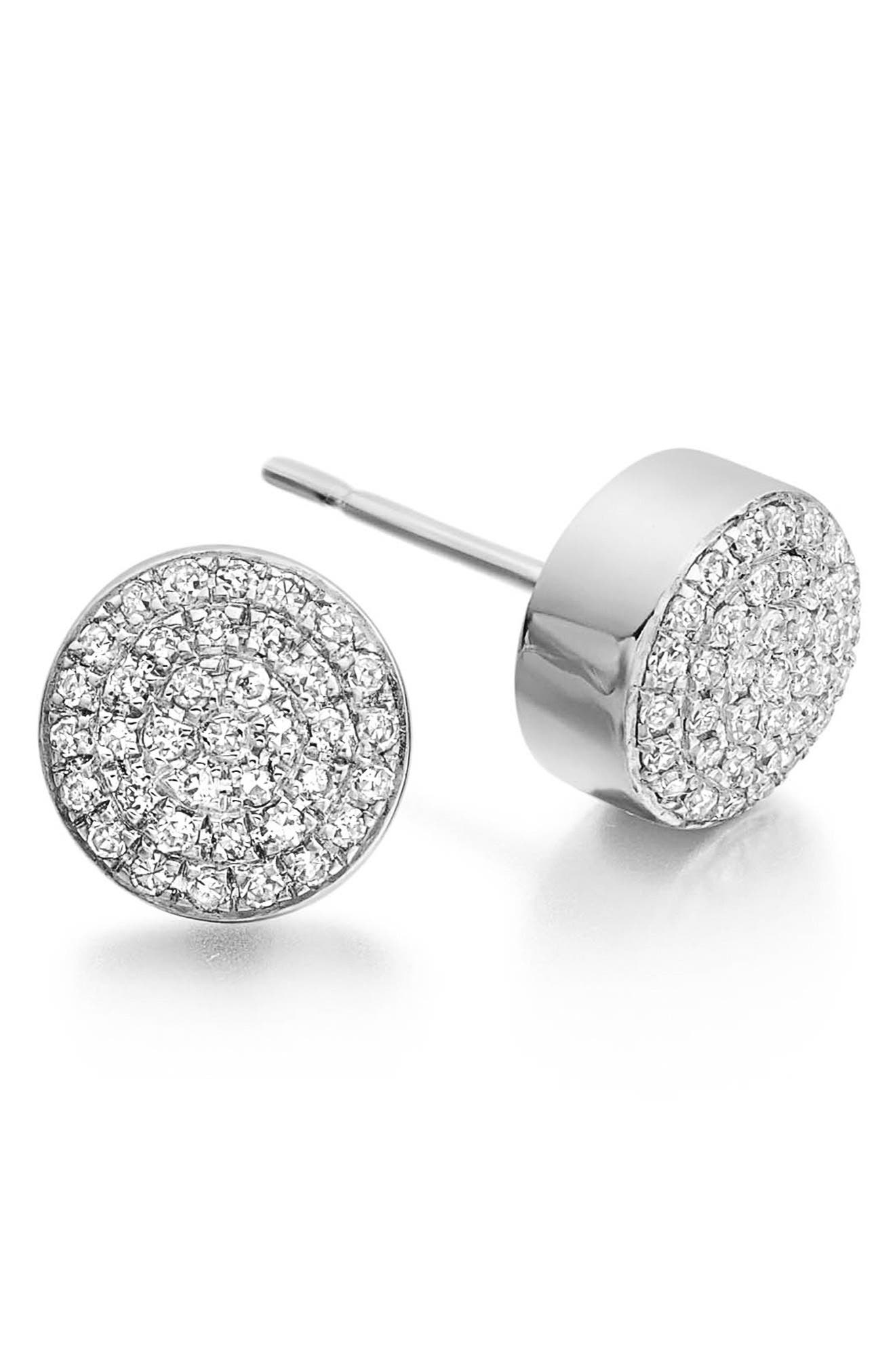 Monica Vinader 'Ava' Diamond Button Stud Earrings Nordstrom