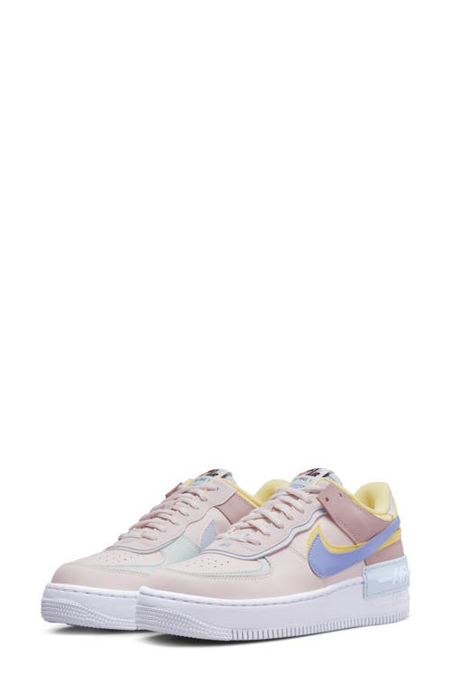 Nike Air Force 1 Shadow Sneaker in Pink/Lemon Wash/Thistle