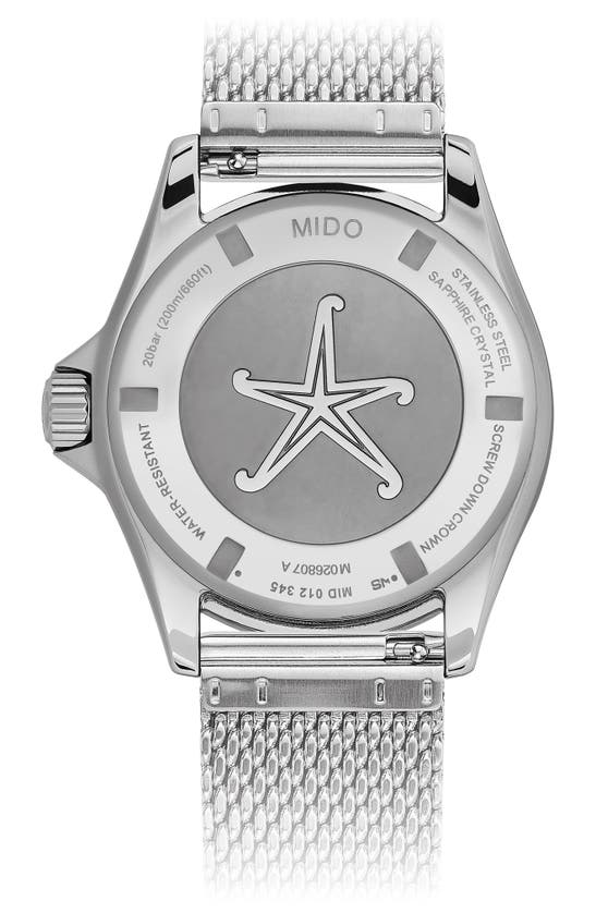 Shop Mido Ocean Star Tribute Bracelet Watch & Rubber Strap Gift Set, 40.5mm In Blue Gradient