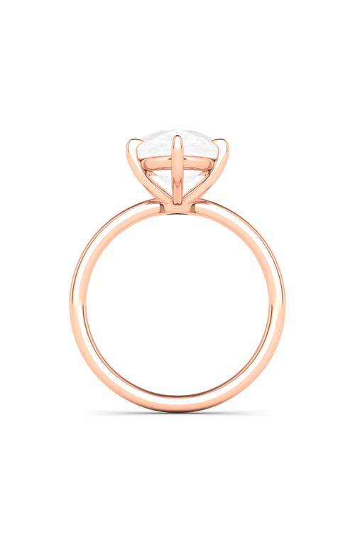 Shop Hautecarat Pear Cut Lab Created Diamond Ring In 2.00 Ctw 18k Rose Gold