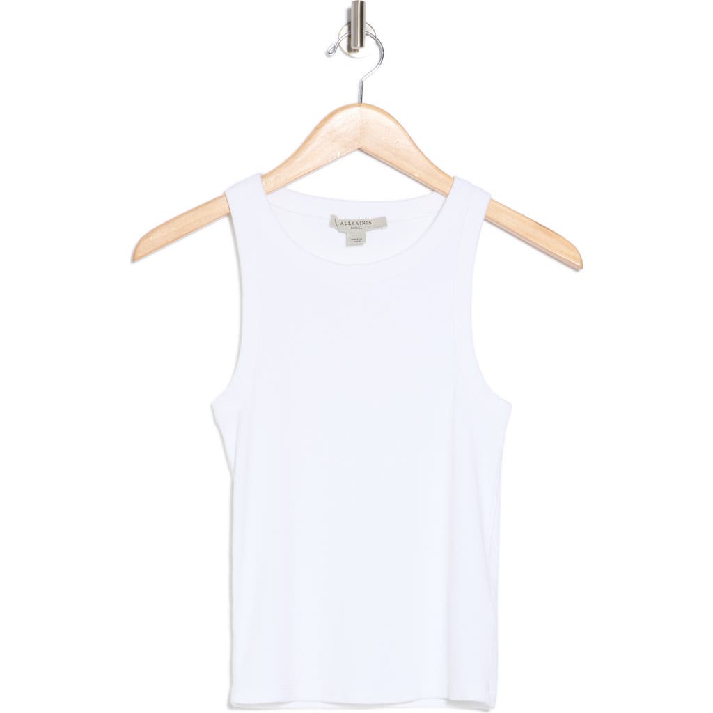 Shop Allsaints Luca Knit Shell In Optic White