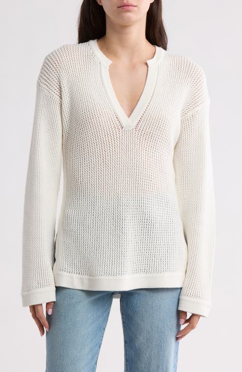 White V-Neck Sweaters | Nordstrom Rack