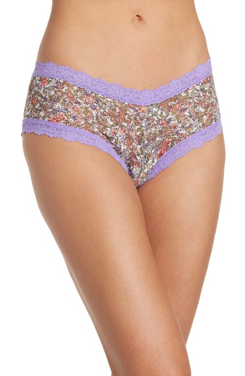 Shop Hanky Panky Patterned Lace Boyshort In Calico/eorc