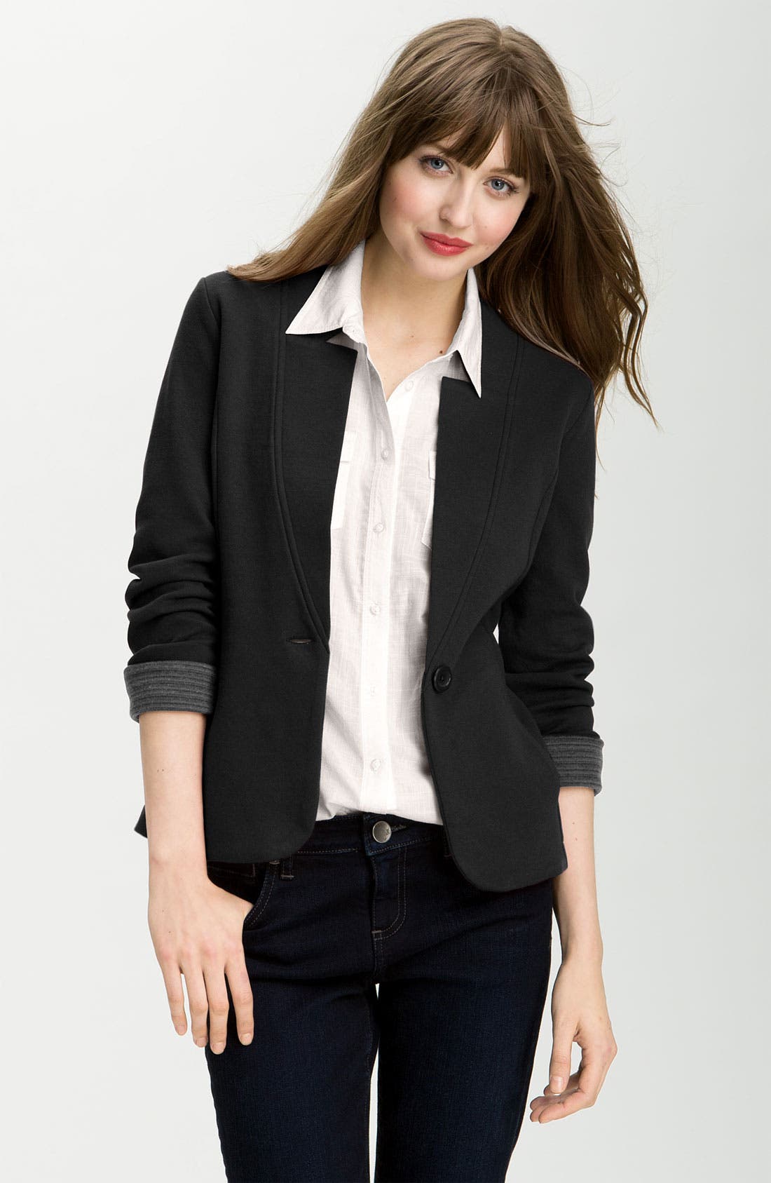 Caslon® Double Knit Blazer Nordstrom