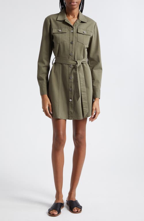 ATM Anthony Thomas Melillo Long Sleeve Stretch Cotton Twill Shirtdress at Nordstrom,