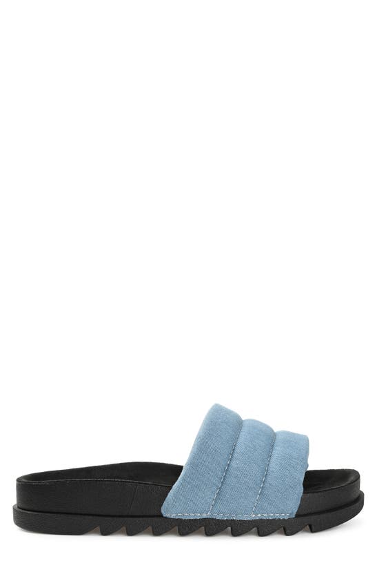 Journee Collection Womens Lazro Slide Sandals In Blue