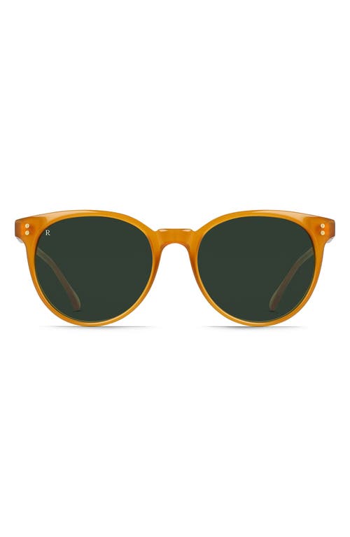 Raen Norie 53mm Cat Eye Sunglasses In Honey/bottle Green
