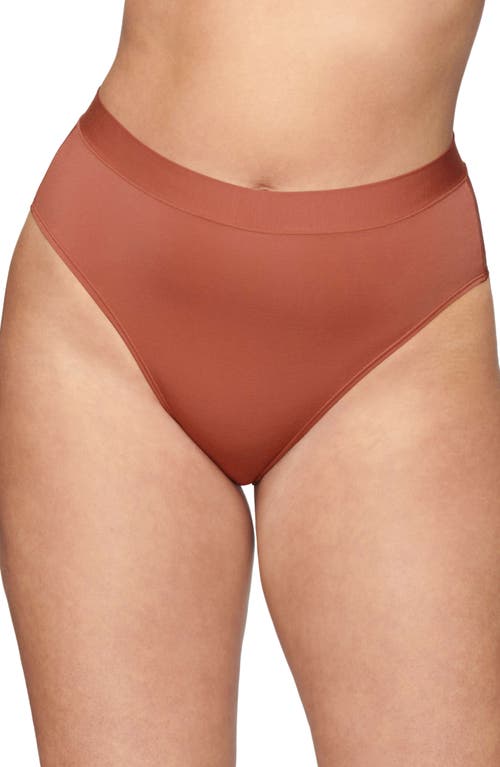 Shop Cuup The Highwaist High Cut Modal Briefs In Clay