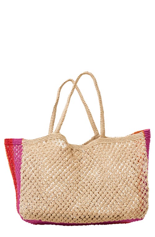 L*space Lspace Moonlight Woven Jute Tote In Man/pim/ber