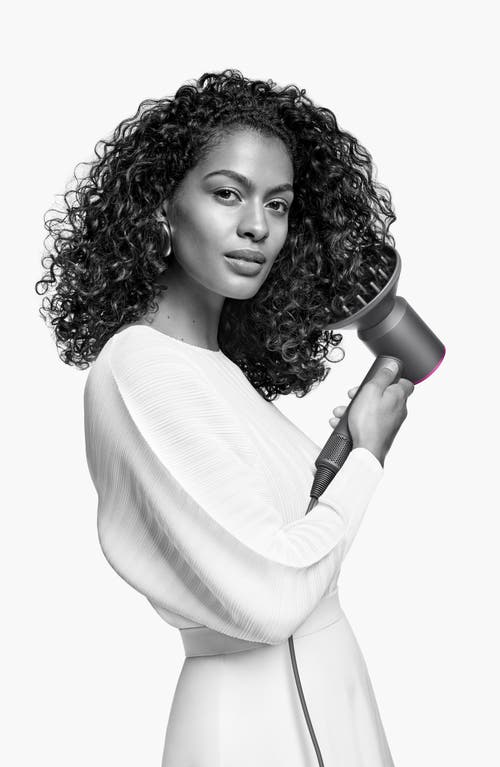Dyson Supersonic Hair Dryer In Iron/fuchsia