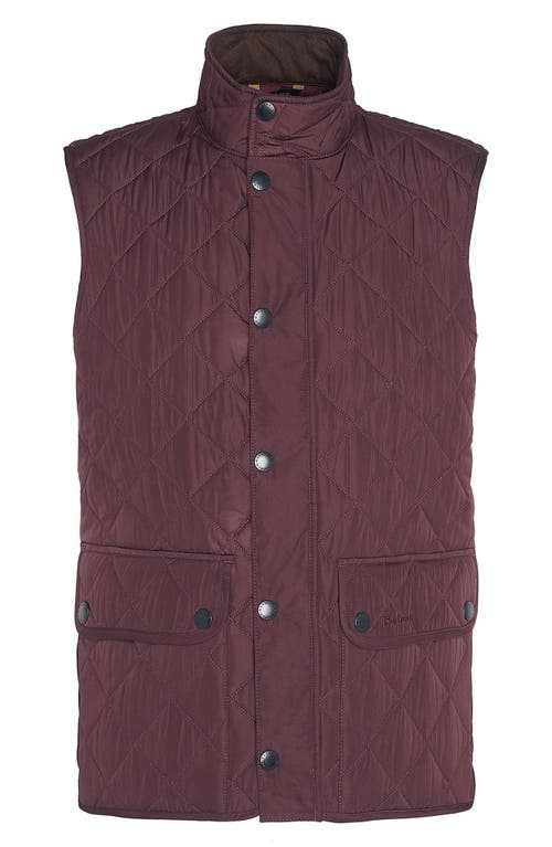 Shop Barbour New Lowerdale Quilted Gilet Vest In Winter Blackberry