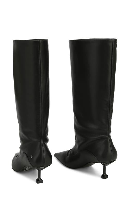 Shop Naked Wolfe Tate Pointed Toe Tall Boot In Black-nappa Prince