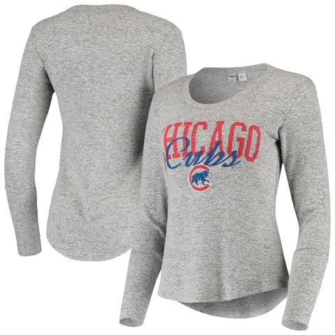 Nike Women's Heather Charcoal Chicago Cubs Authentic Collection Early Work  Tri-Blend T-shirt