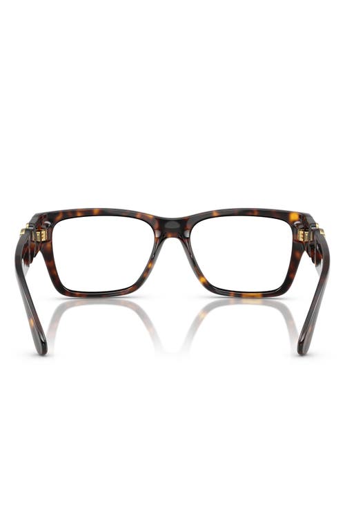 Versace 55mm Pillow Optical Glasses In Havana