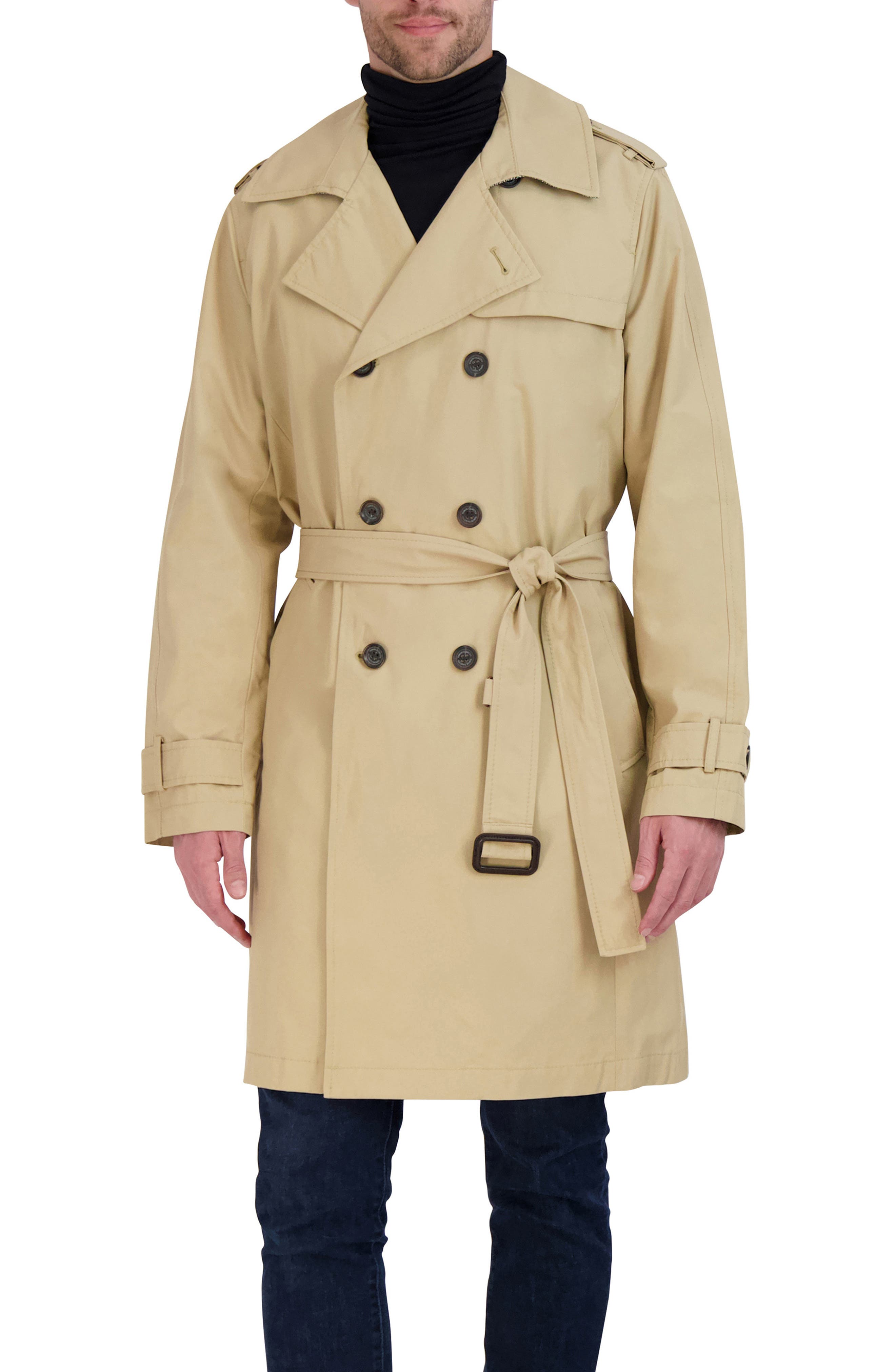 tan mac coat mens