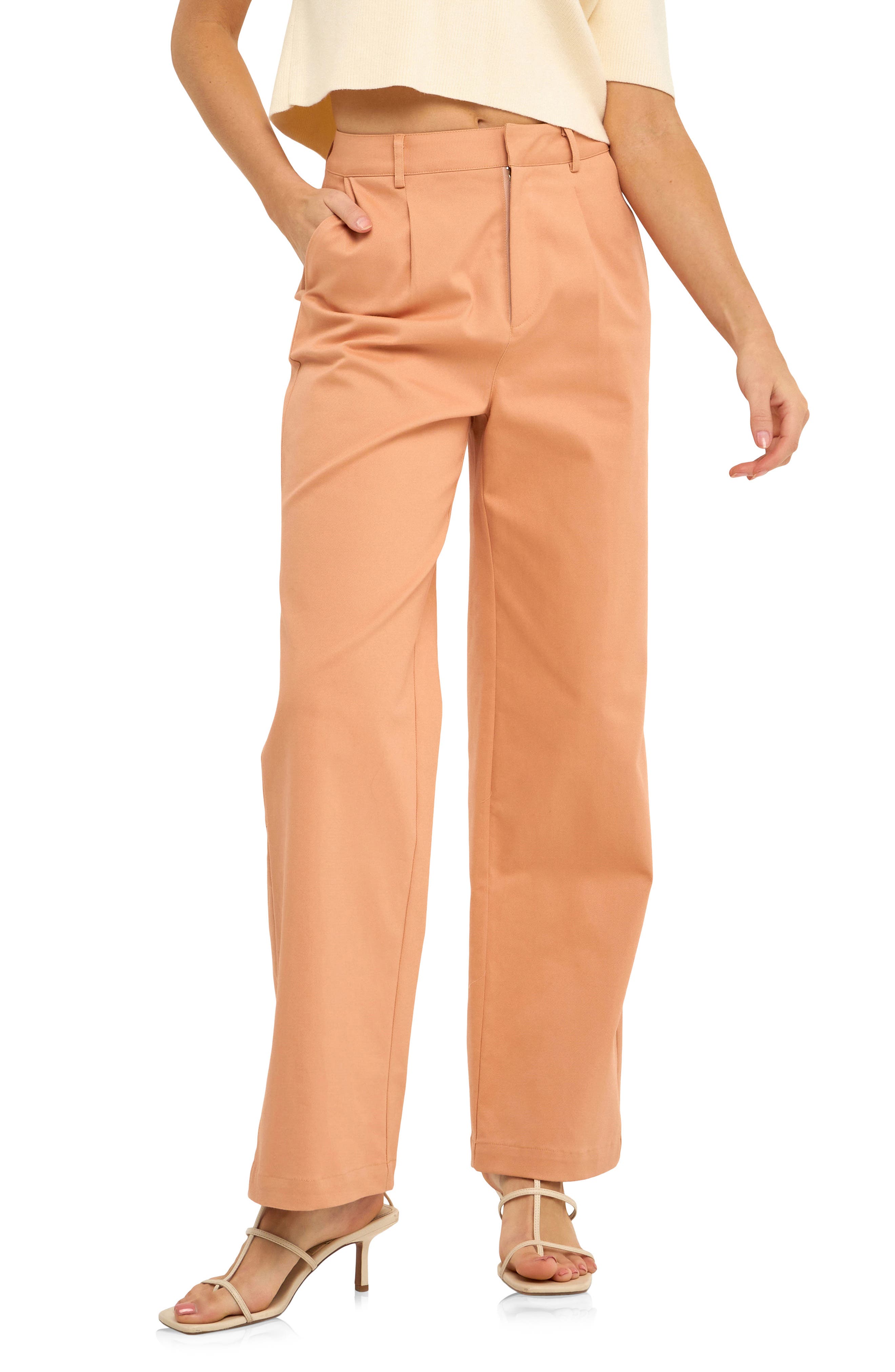 Free the Roses Relaxed Pleated Trousers 