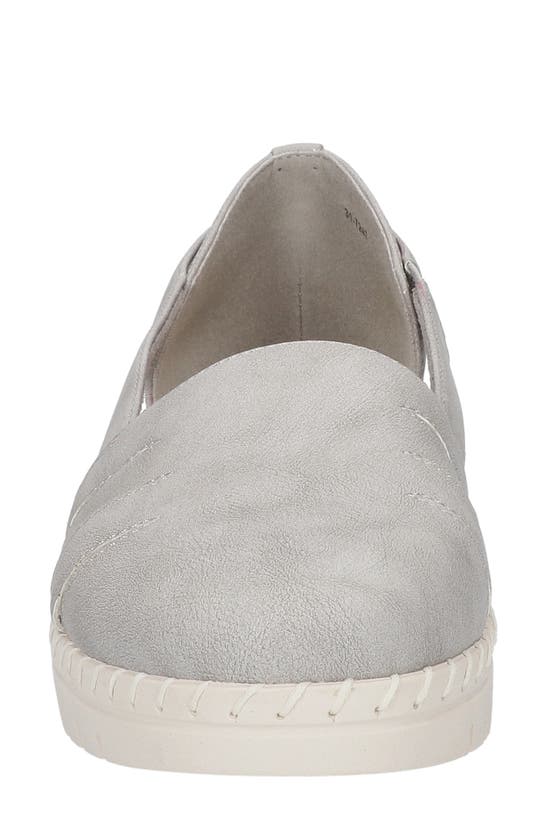 Easy Street Women's Bugsy Comfort Slip-on Flats In Grey