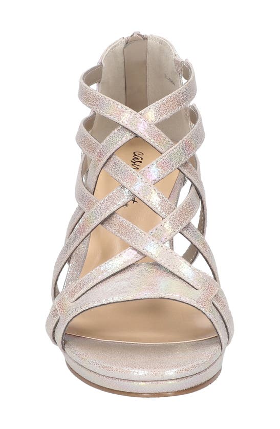 Shop Easy Street Bee Cage Sandal In Natural Iridescent