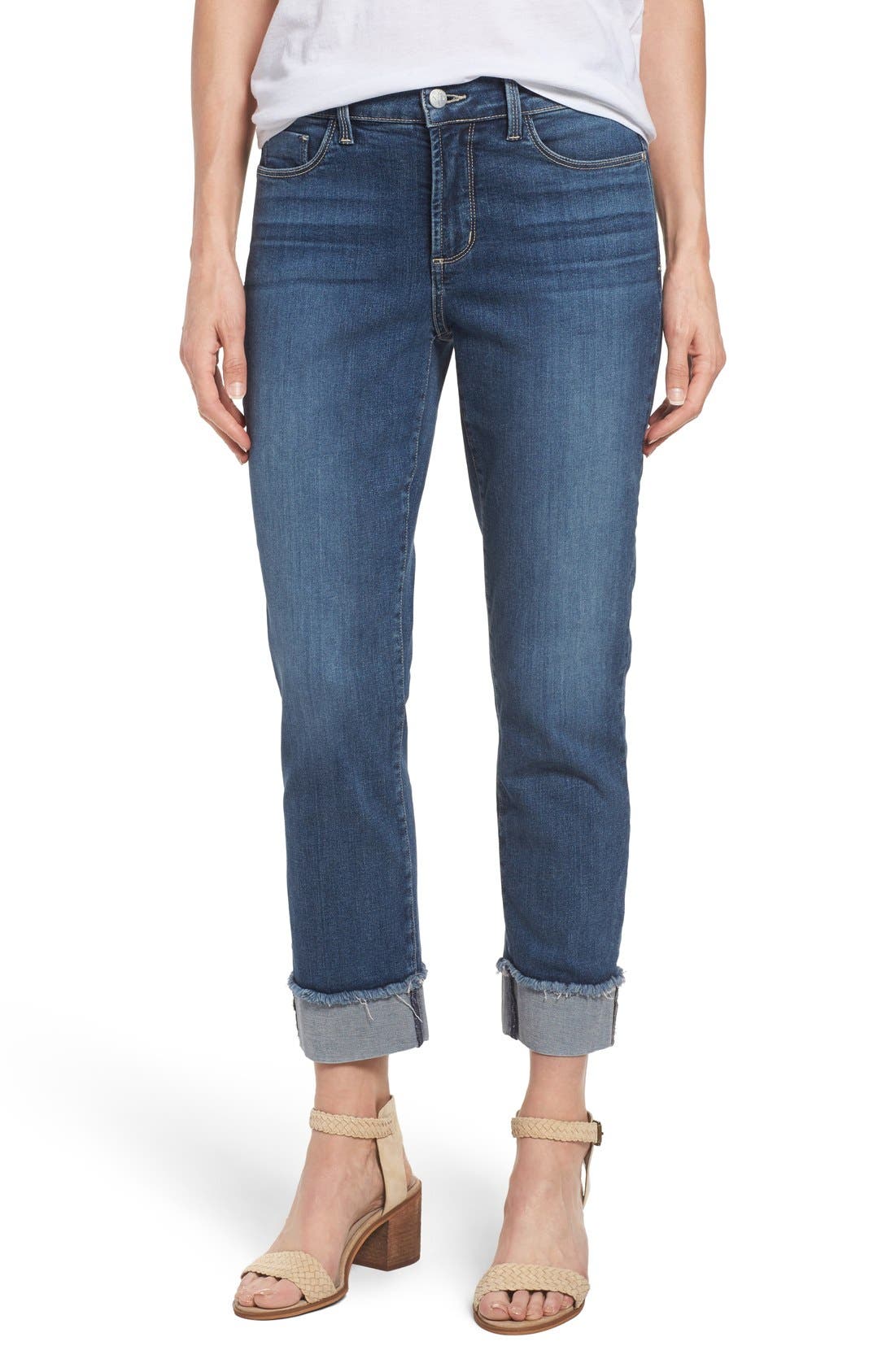 NYDJ 'Marnie' Stretch Cuffed Boyfriend Jeans (Heyburn) (Regular