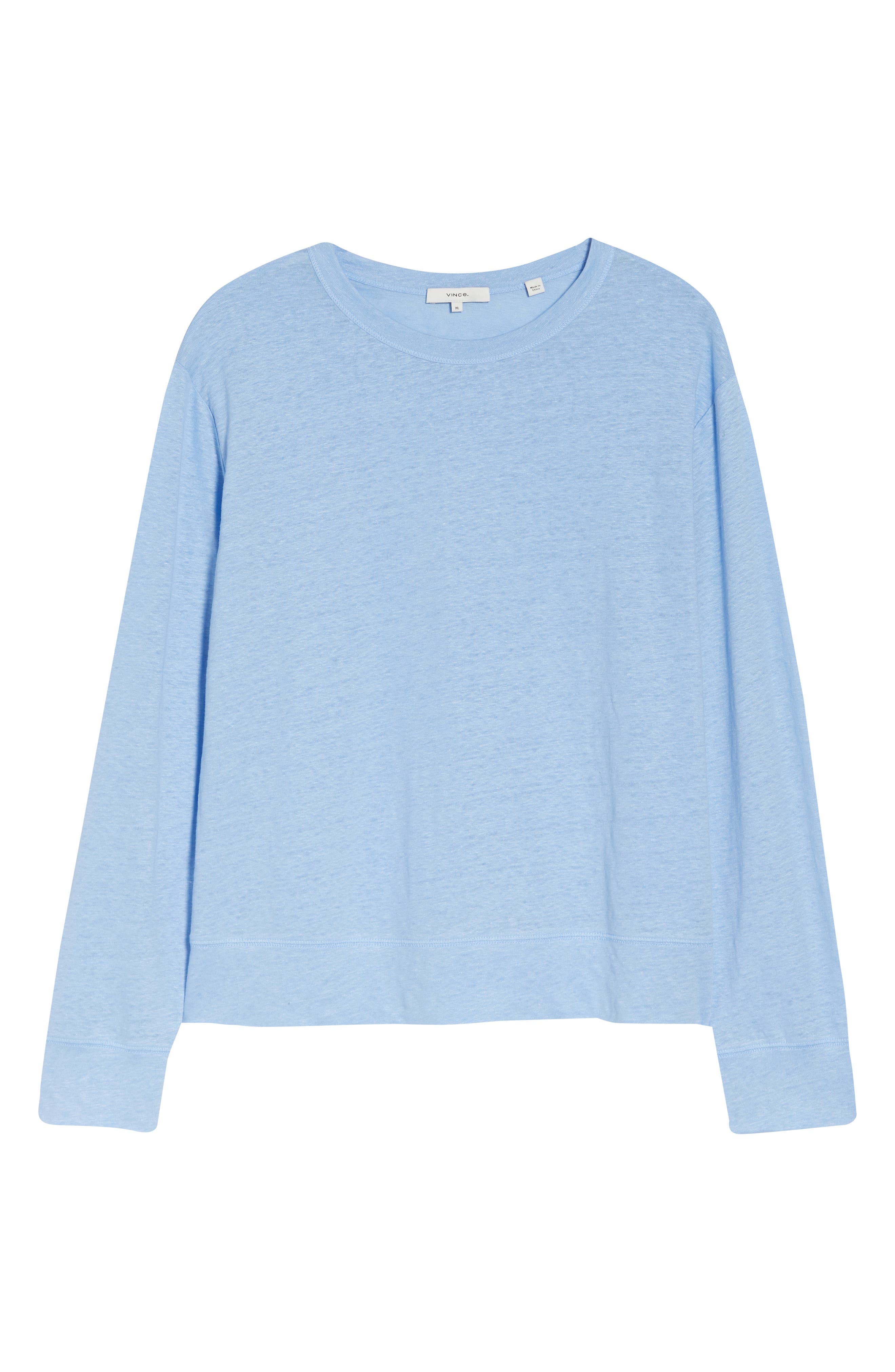 vince linen raglan pullover