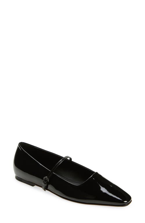 Shop Dear Frances Mary Jane Flat In Black Patent