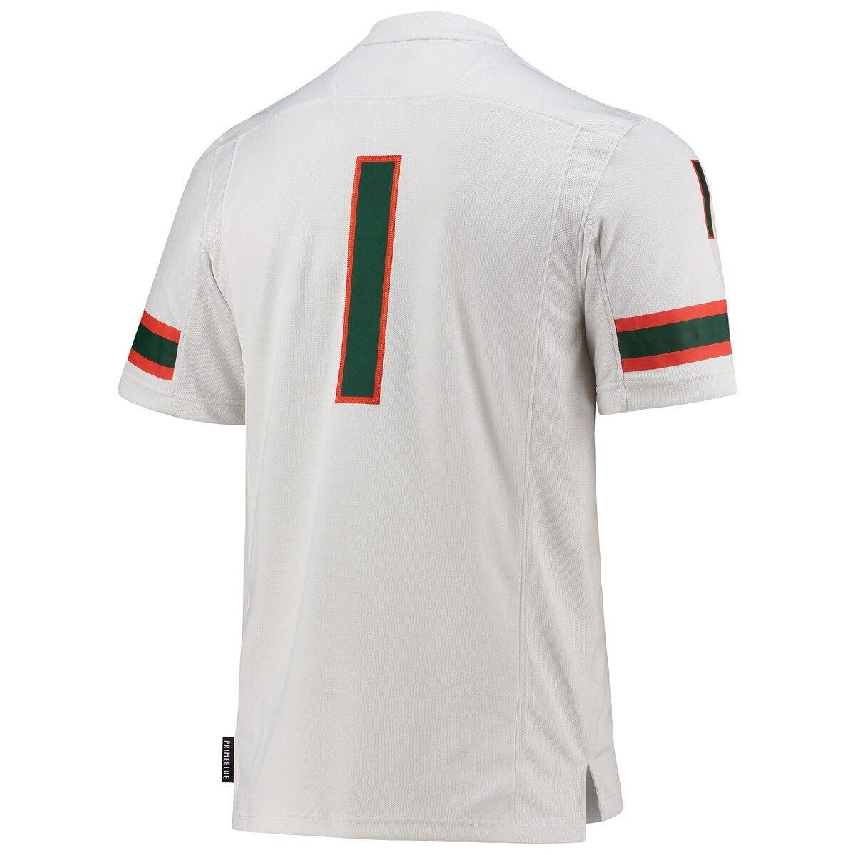 Adidas Men's Adidas #1 White Miami Hurricanes Team Premier Football ...