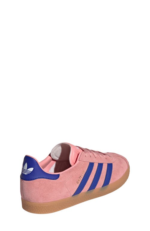 Shop Adidas Originals Adidas Kids' Gazelle Low Top Sneaker In Semi Pink Spark/lucid Blue