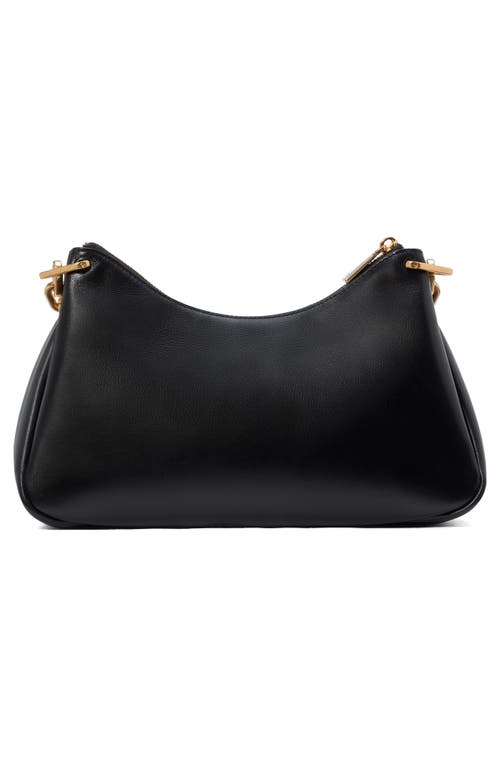 Shop Kate Spade New York Grace Chain Leather Shoulder Bag In Black