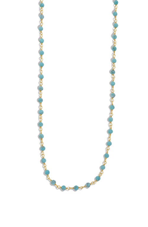 Turquoise Necklace in Gold