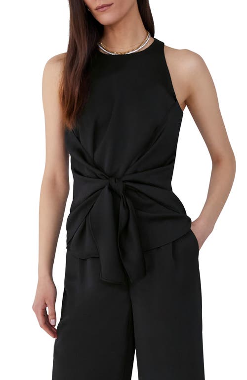 Favorite Daughter Gwyneth Tie Waist Sleeveless Top in Black