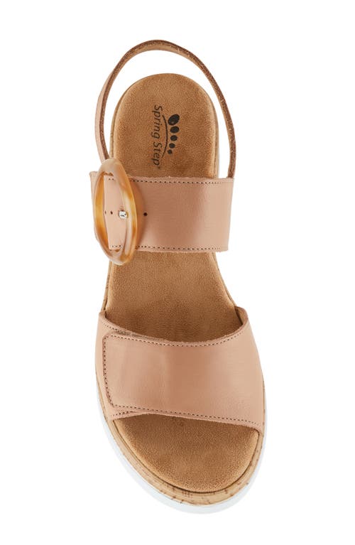 Spring Step Abarah Slingback Platform Sandal In Blush