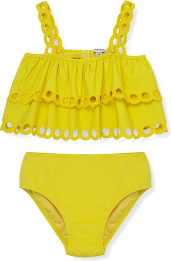 Habitual Kids Kids' Eyelet Scallop Two-Piece Swimsuit