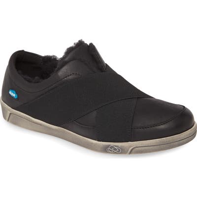 Cloud April Wool Lined Sneaker - Black