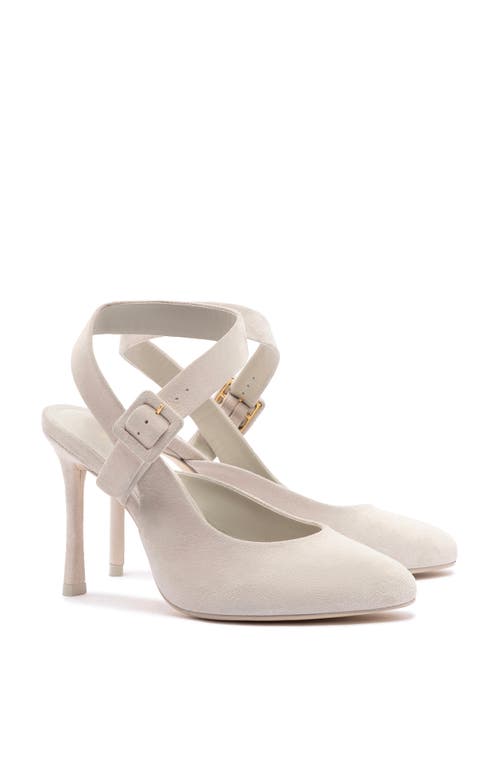 Shop Larroude Deena By Larroudé Pump In Mushroom Grey