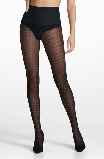 Commando Houndstooth Sheer Tights Nordstrom