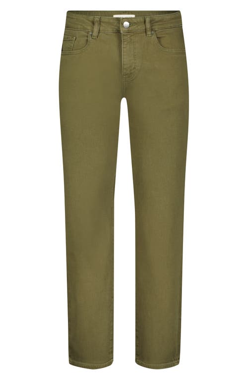 Shop Warp & Weft Warp+weft Ord Straight Fit Jeans In Moss Green