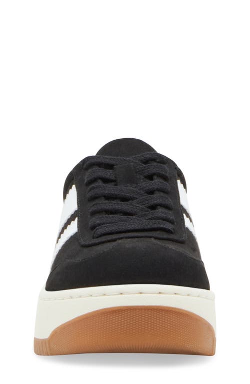 Shop Steve Madden Kids' Jfield Platform Sneaker In Black Metallic