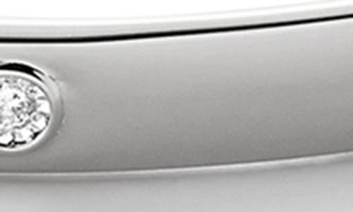 Monica Vinader Sterling Silver Solitaire Diamond Bangle Lab Grown Diamond In Sterling Silver
