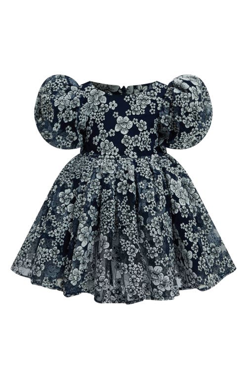 Bardot Junior Kids' Roisin Floral Print Dress Navy at Nordstrom,