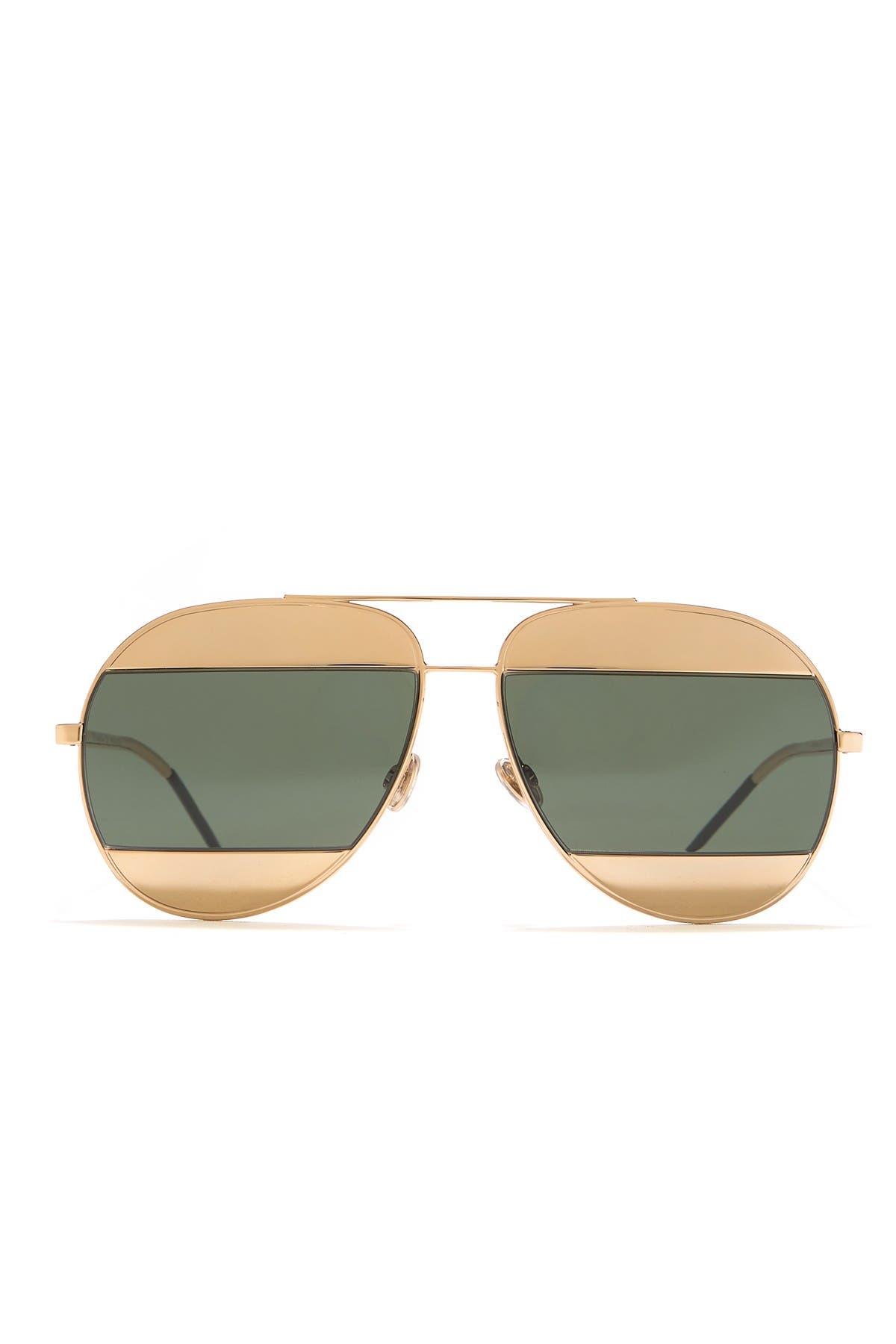 dior split 59mm metal aviator sunglasses