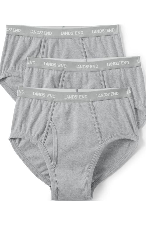 Shop Lands' End Knit Briefs 3 Pack In Gray Heather